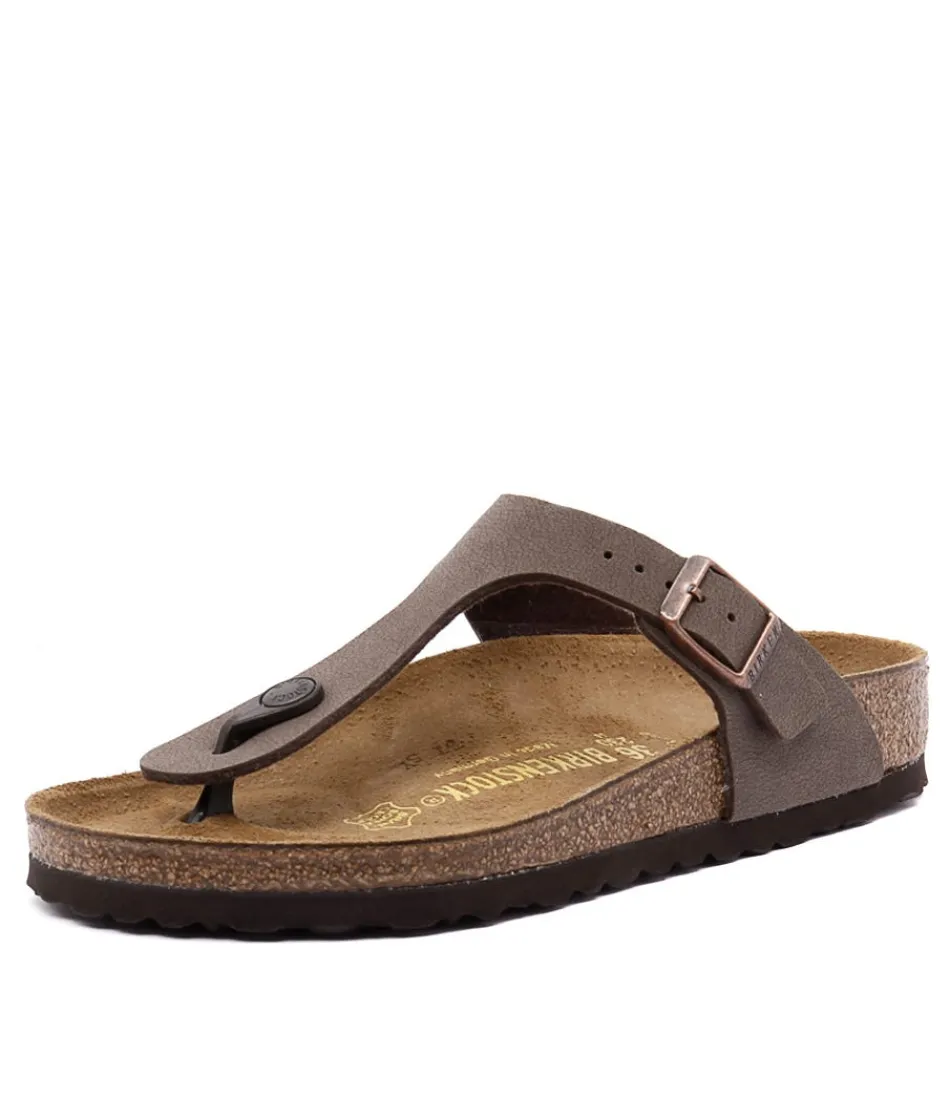 Women BIRKENSTOCK Comfort<Gizeh Mocca Birkoflor