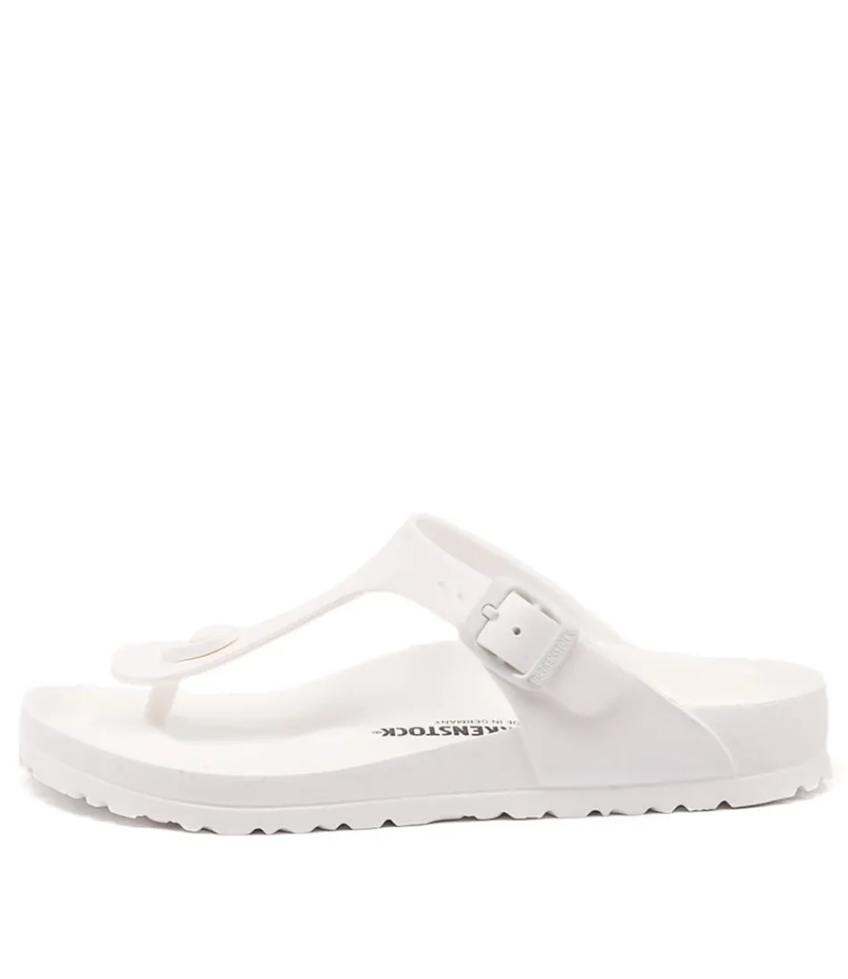 Women BIRKENSTOCK Comfort<Gizeh White Eva