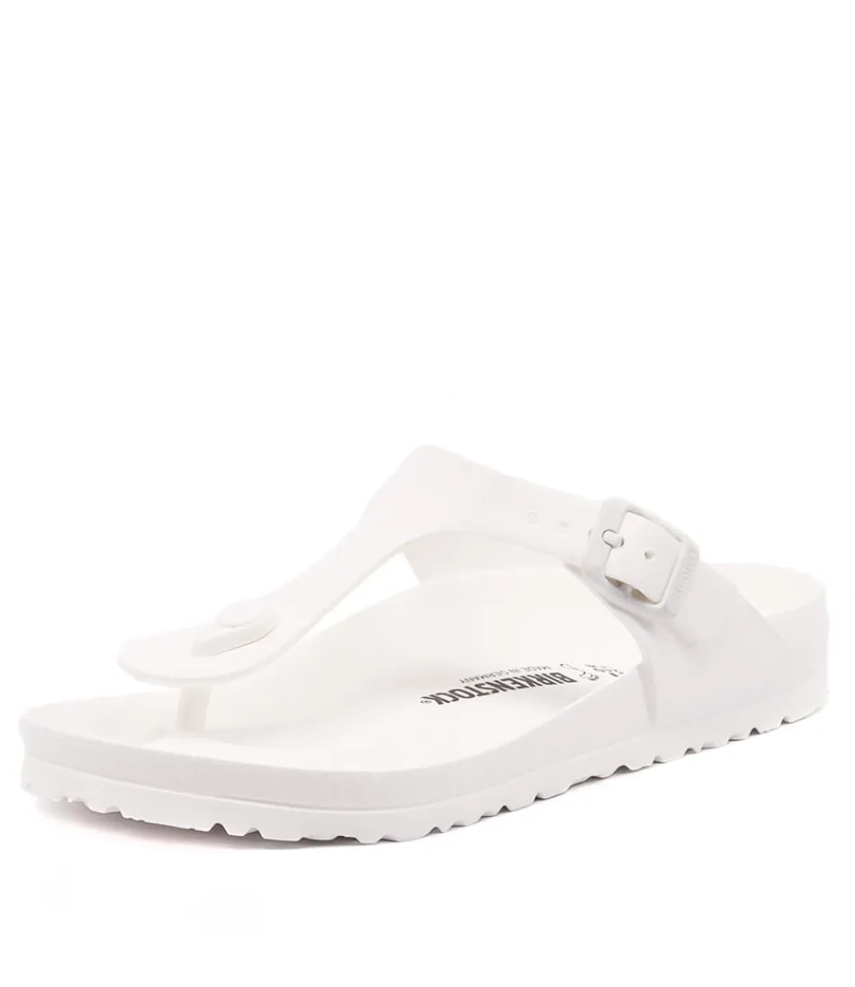 Women BIRKENSTOCK Comfort<Gizeh White Eva