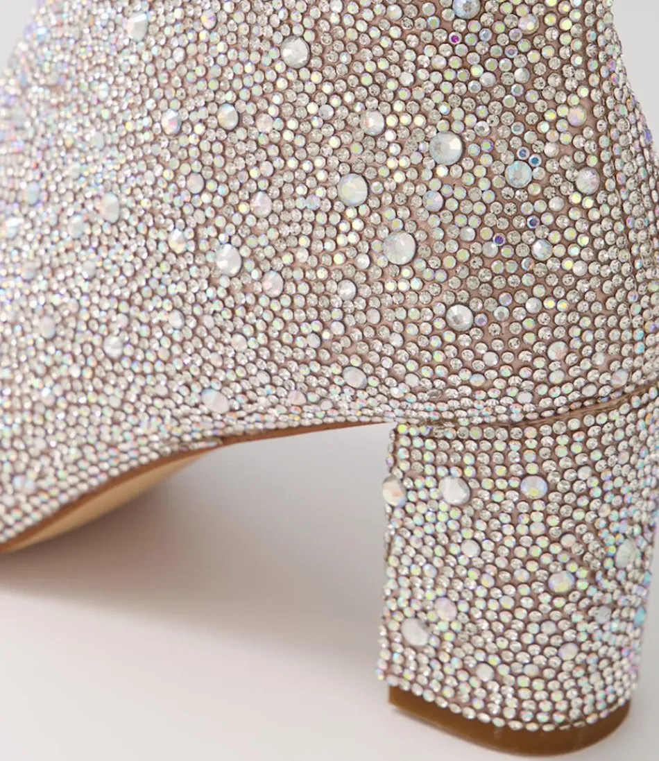 Women DJANGO & JULIETTE Boots<Glister Silver Jewel Fabric Ankle Boots