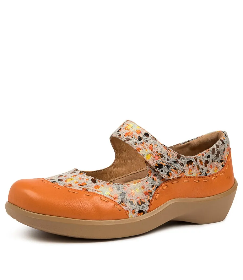 Women ZIERA Comfort<Gummibear W Orang-Spl Lea