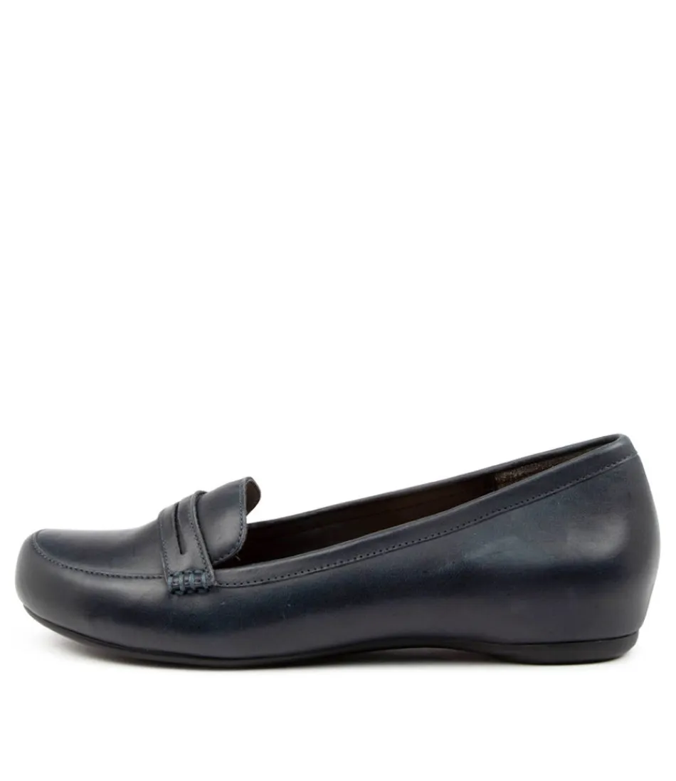 Women ZIERA Loafers<Hadi W Navy Leather