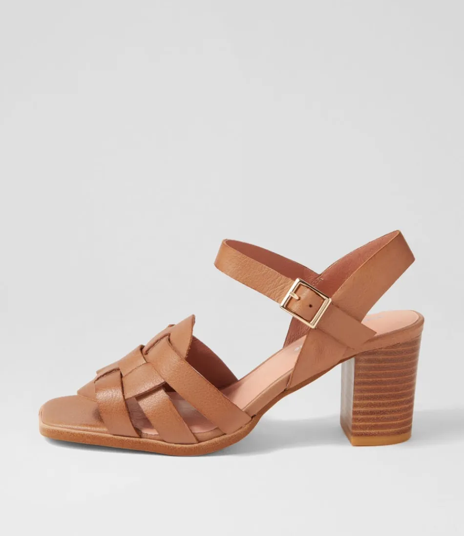 Women DJANGO & JULIETTE Heels<Hafsa Cognac Leather Sandals