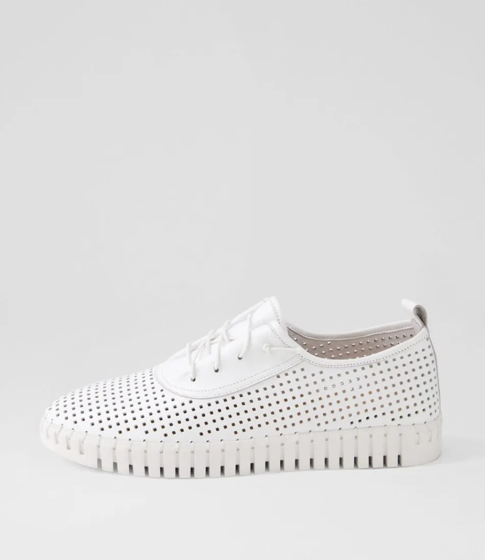 Women DJANGO & JULIETTE Sneakers<Haide White Leather Sneakers