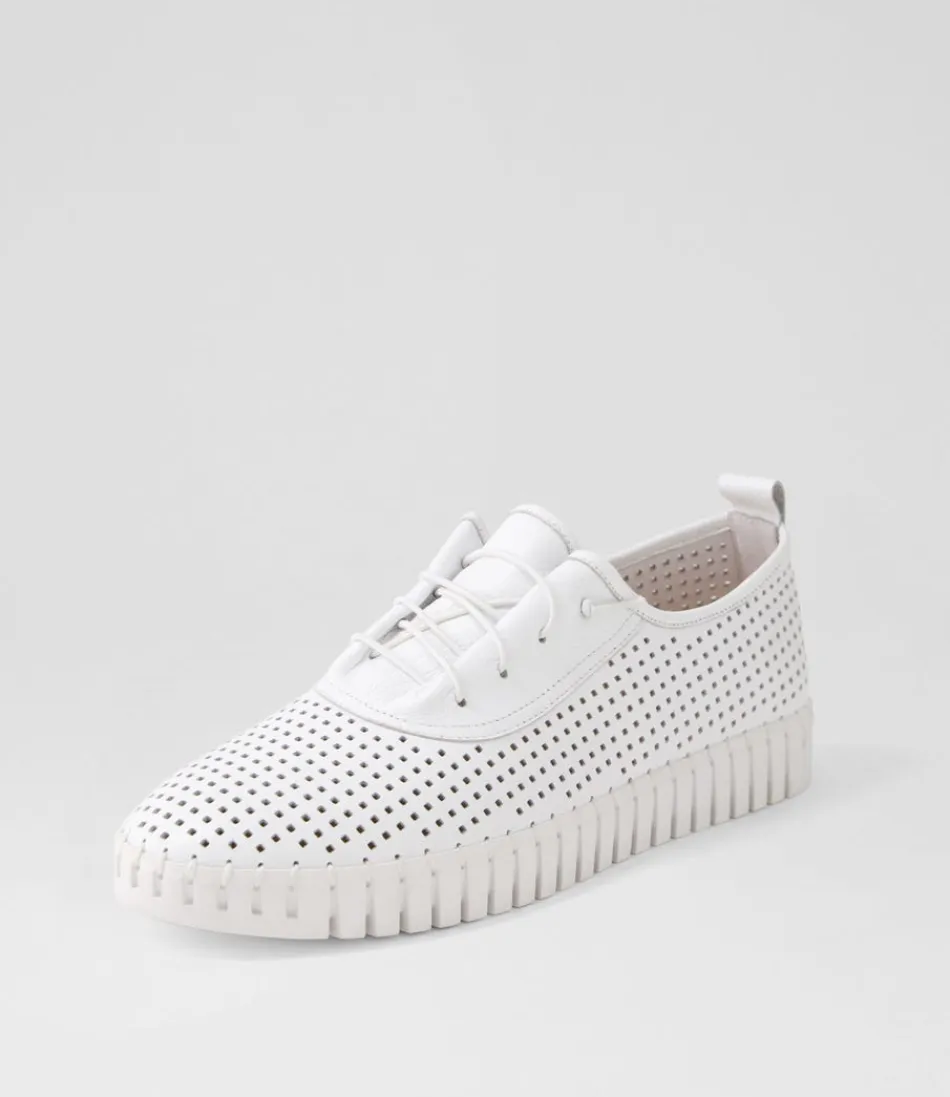 Women DJANGO & JULIETTE Sneakers<Haide White Leather Sneakers