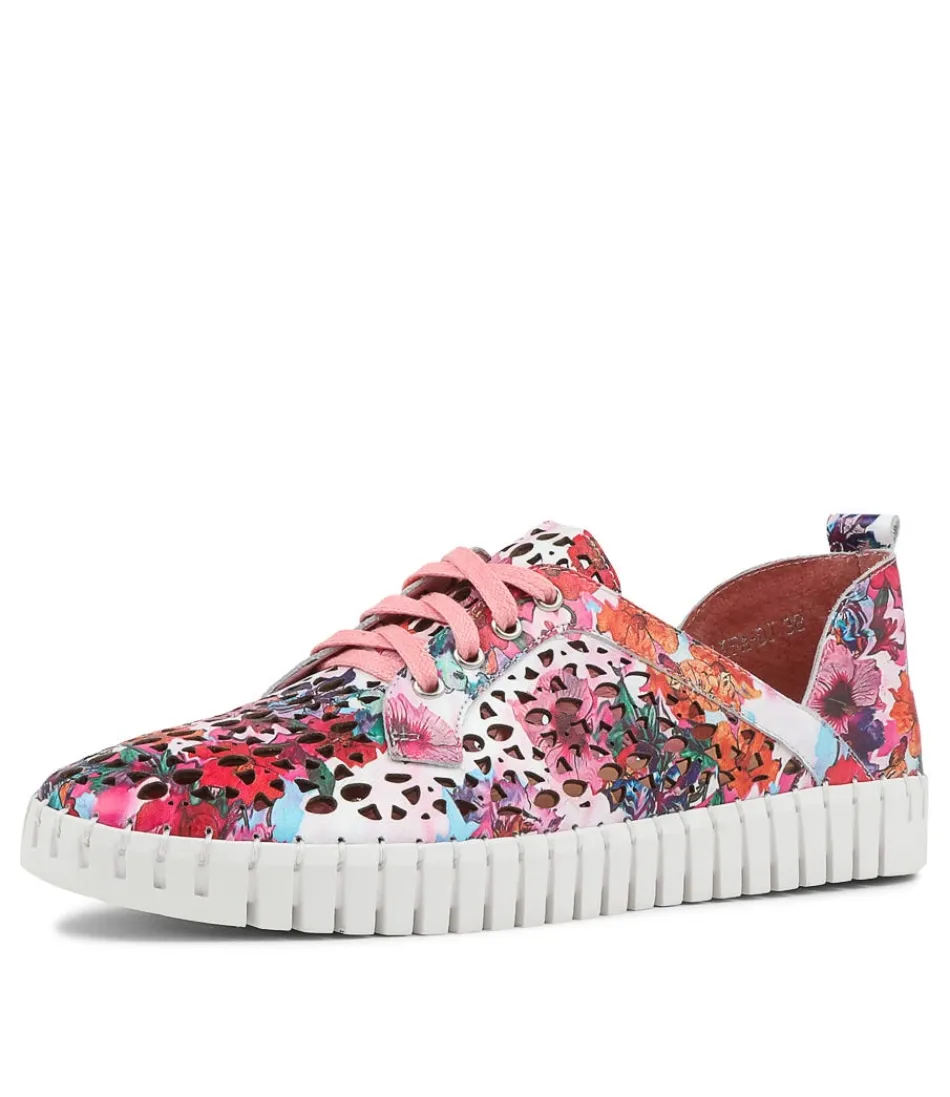 Women DJANGO & JULIETTE Sneakers<Haifa Poppy Print Leather Sneakers Ws