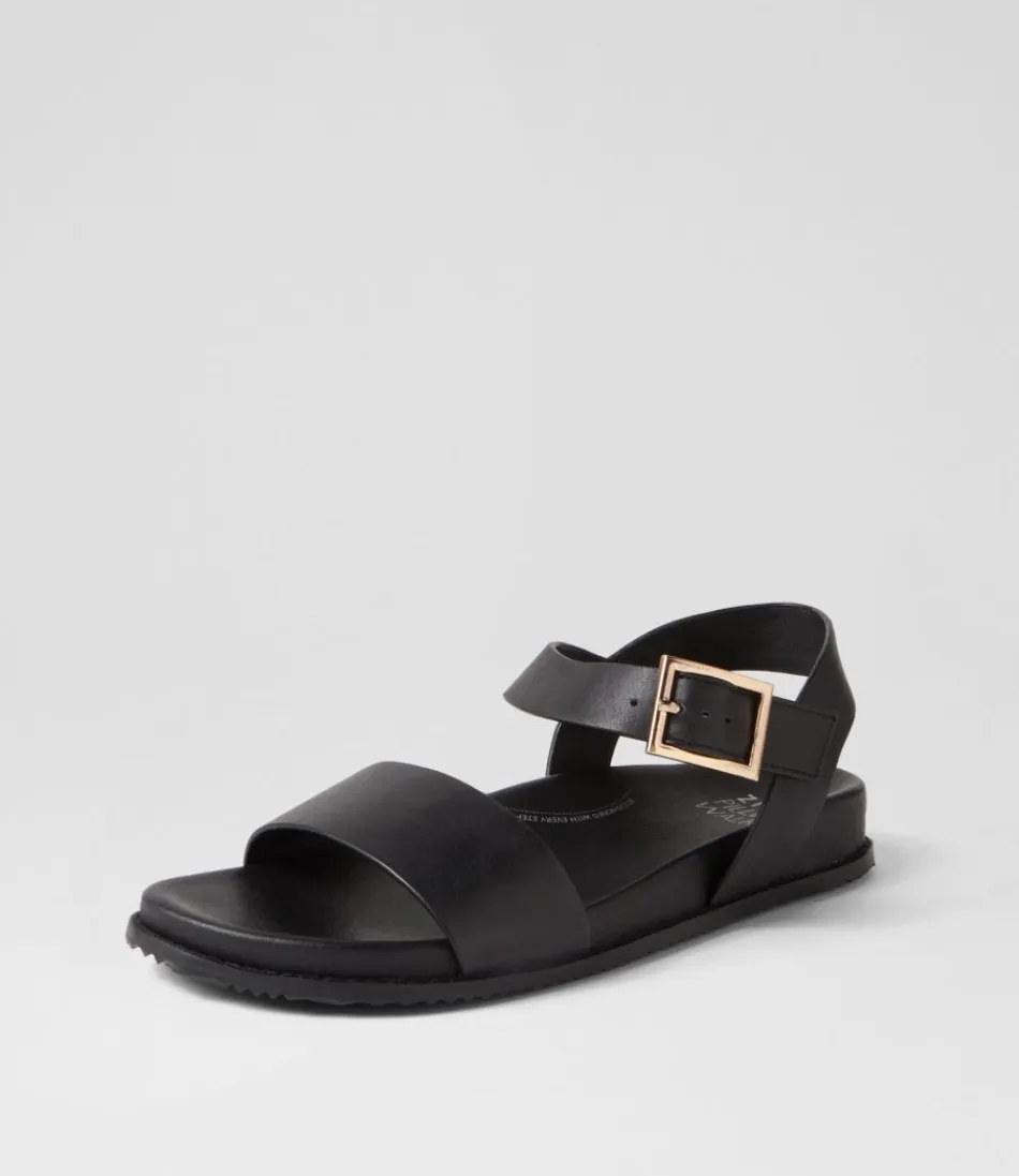 Women ZIERA Sandals<Hammil W Black Leather Sandals