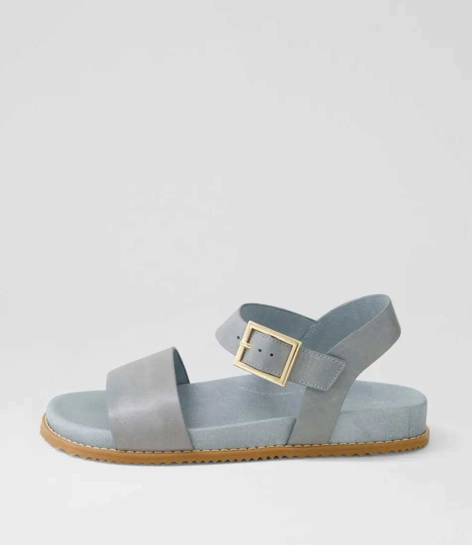 Women ZIERA Flats<Hammil W Denim Leather Sandals