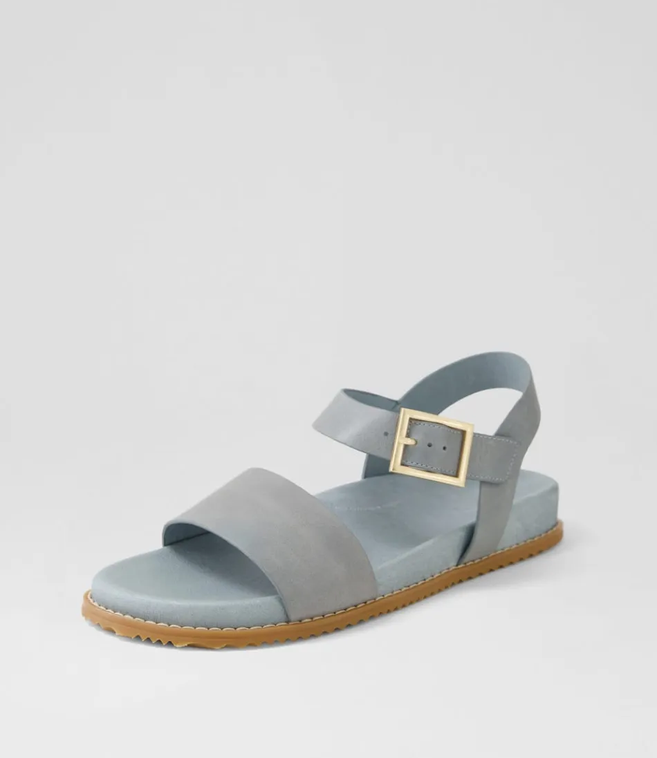 Women ZIERA Flats<Hammil W Denim Leather Sandals