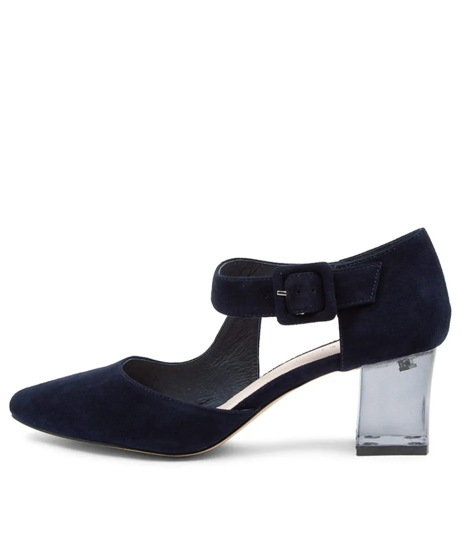 Women DJANGO & JULIETTE Heels<Happie Dj Navy Suede