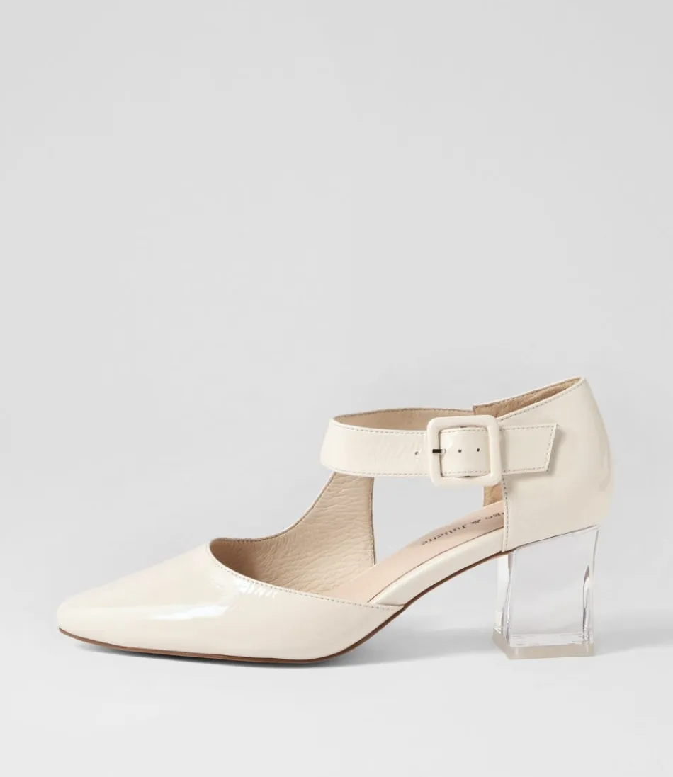 Women DJANGO & JULIETTE Heels<Happie Ivory Patent Leather Heels