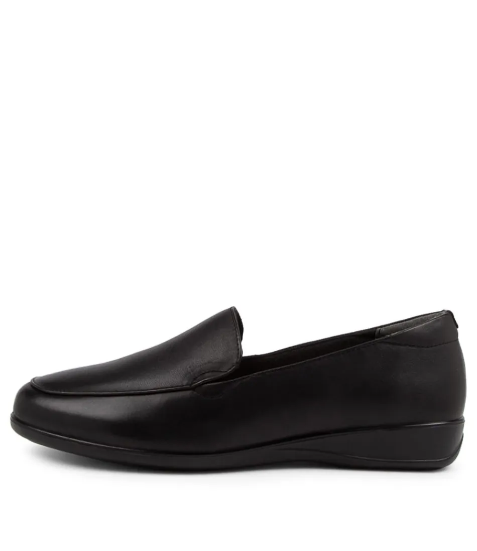 Women SUPERSOFT Loafers<Harding2 Black Leather Slip-On Shoes