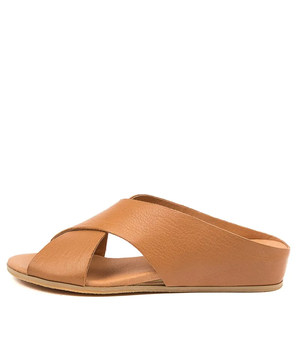 Women DJANGO & JULIETTE Wedges<Harli Dk Tan Leather