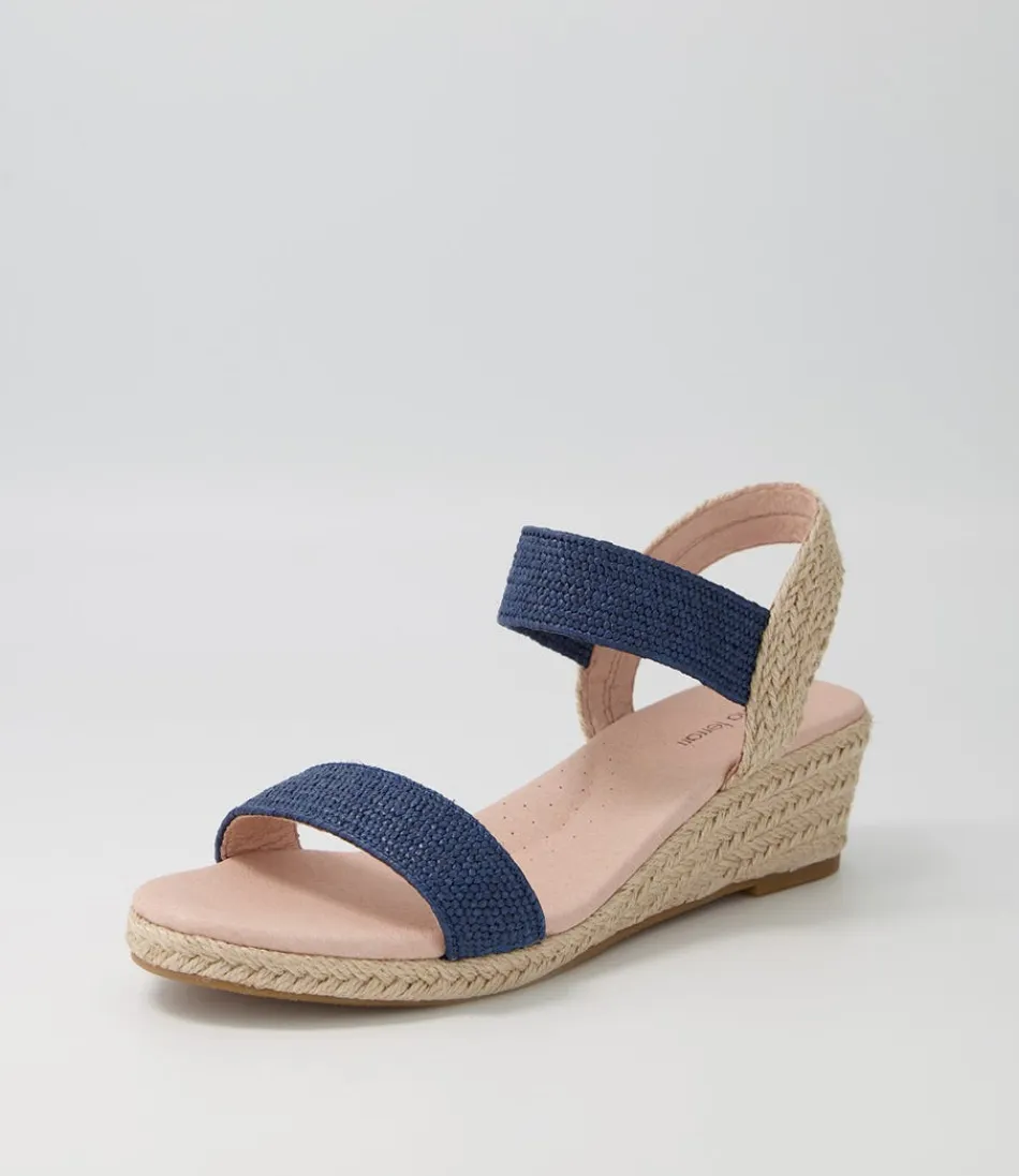 Women DIANA FERRARI Espadrilles<Havan Navy Weave Elastic Espadrilles