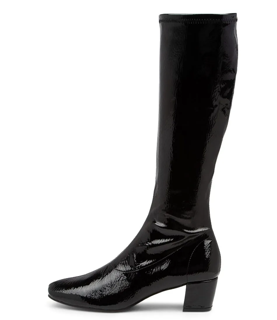 Women DJANGO & JULIETTE Boots<Hayleys Black Patent Pu Knee High Boots