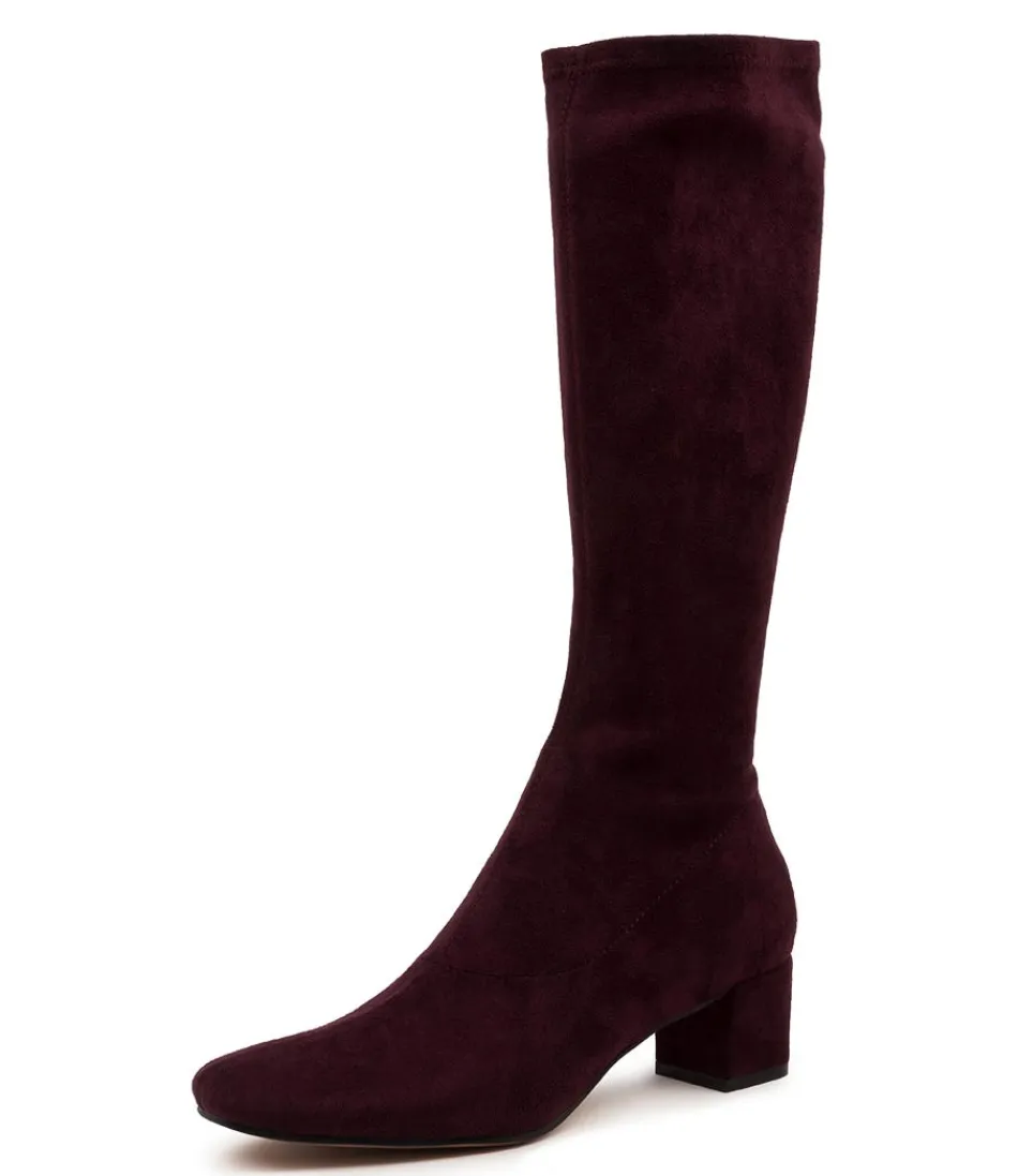 Women DJANGO & JULIETTE Boots<Hayleys Mulberry Stretch Microsuede