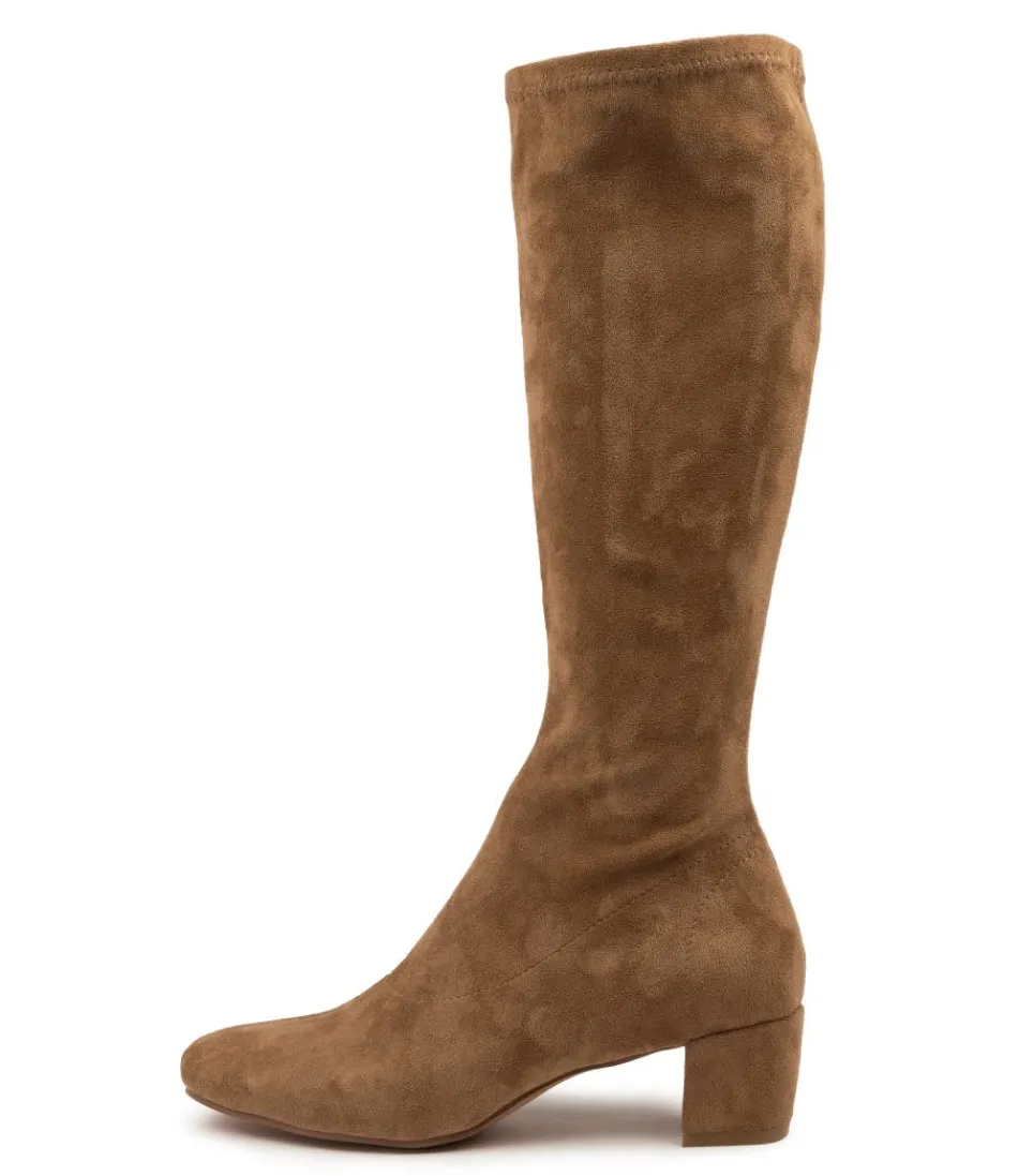 Women DJANGO & JULIETTE Boots<Hayleys Sand Stretch Microsuede