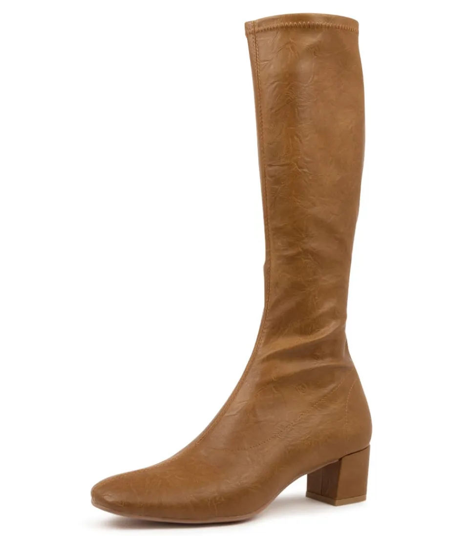 Women DJANGO & JULIETTE Boots<Hayleys Tan Strtch Shrnkn