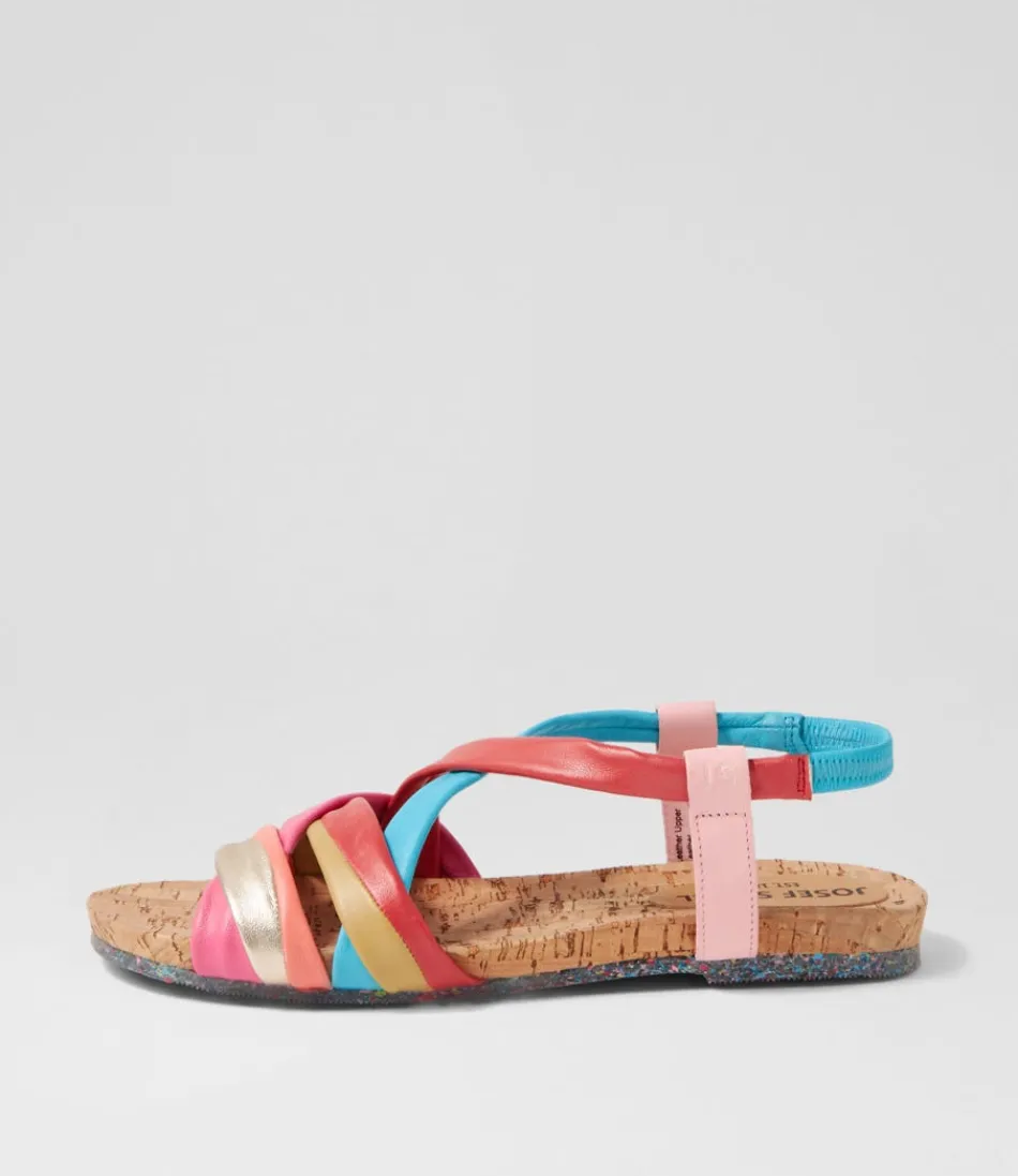 Women JOSEF SEIBEL Comfort<Henriette 3 Multicolor Leather Sandals