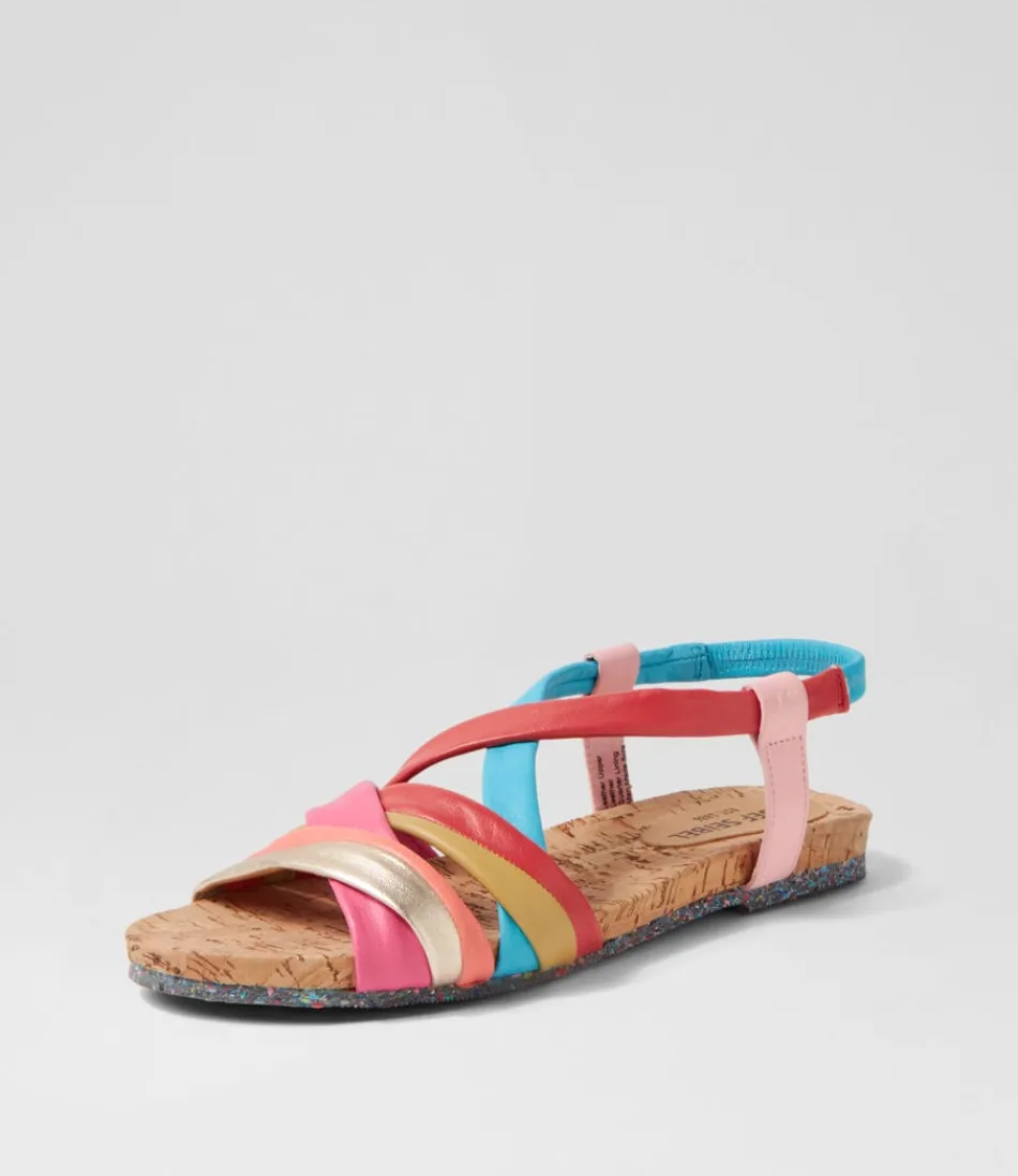 Women JOSEF SEIBEL Comfort<Henriette 3 Multicolor Leather Sandals