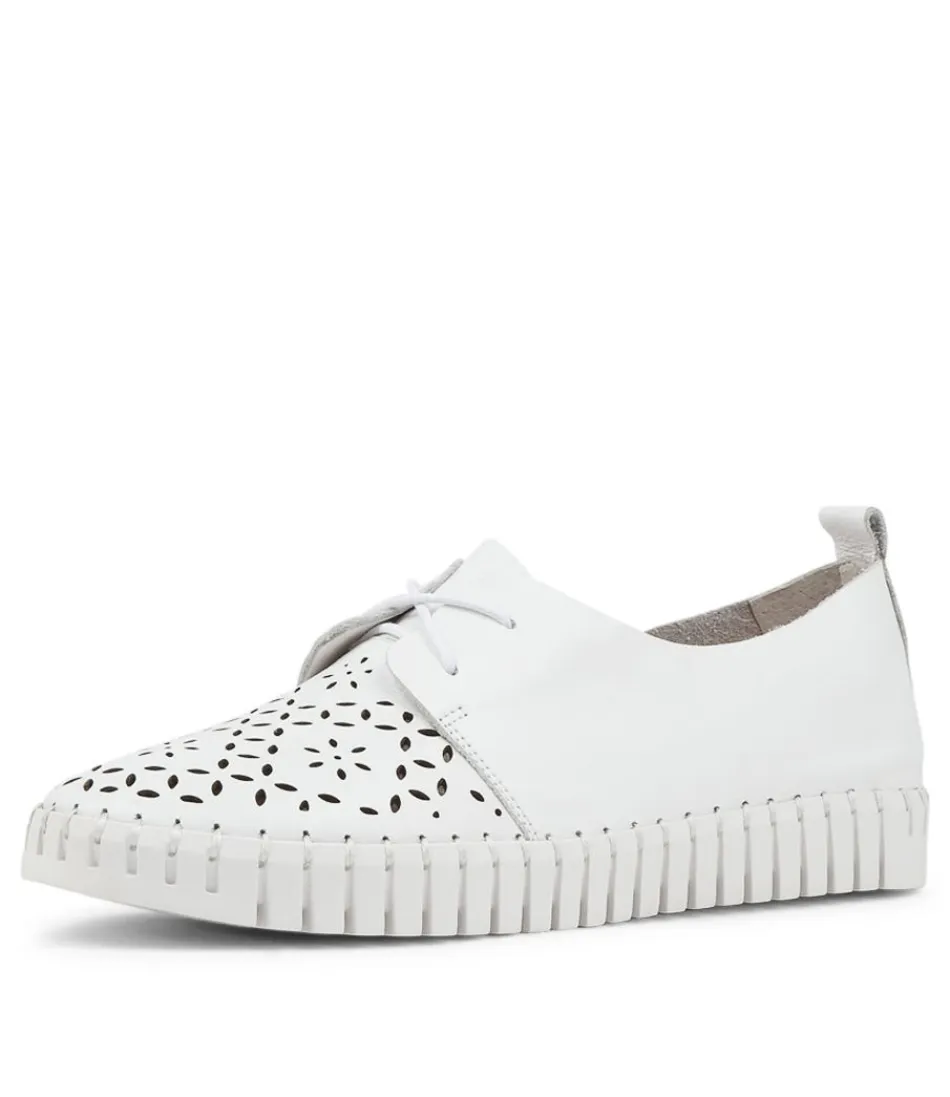 Women DJANGO & JULIETTE Sneakers<Hexter White Leather Sneakers Ws