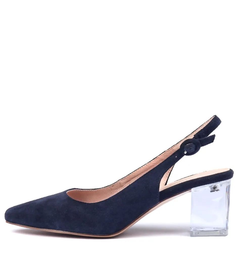 Women DJANGO & JULIETTE Heels<Hinnis Navy Suede