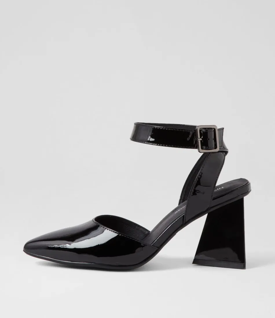 Women DJANGO & JULIETTE Heels<Hisa Black Patent Leather Heels