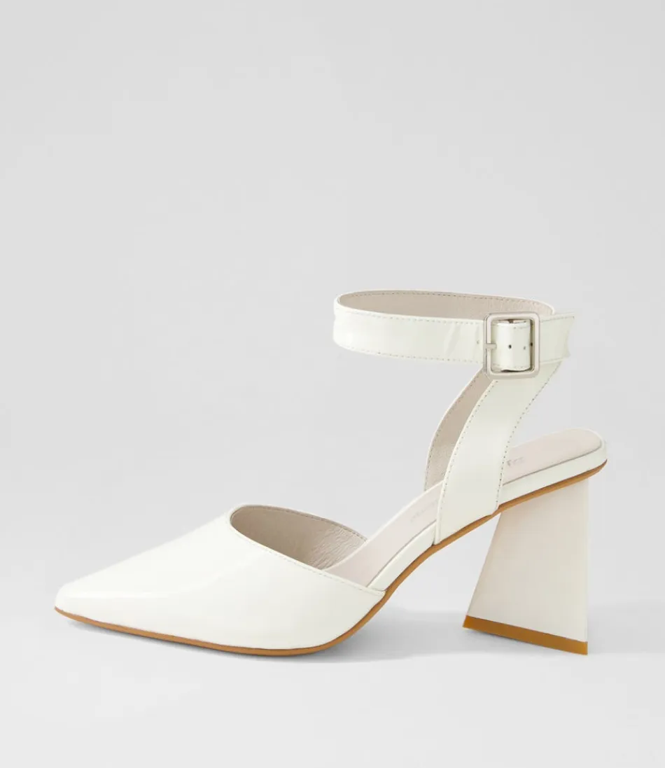 Women DJANGO & JULIETTE Heels<Hisa Ivory Patent Leather Heels