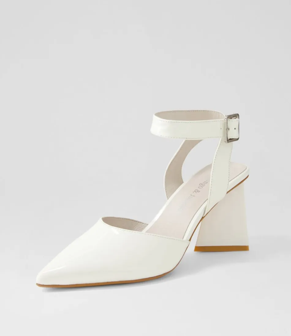 Women DJANGO & JULIETTE Heels<Hisa Ivory Patent Leather Heels