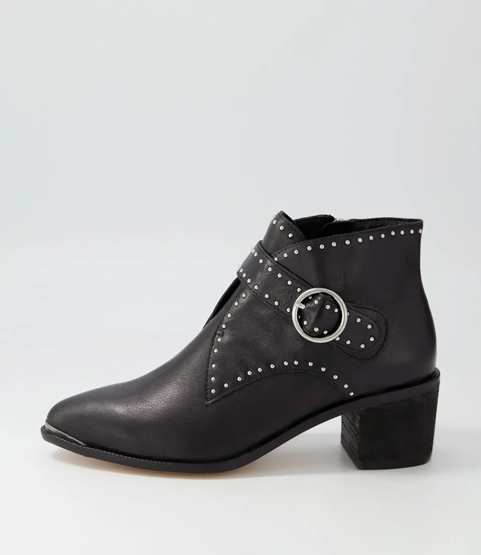 Women DJANGO & JULIETTE Boots<Hommes Black Leather Ankle Boots