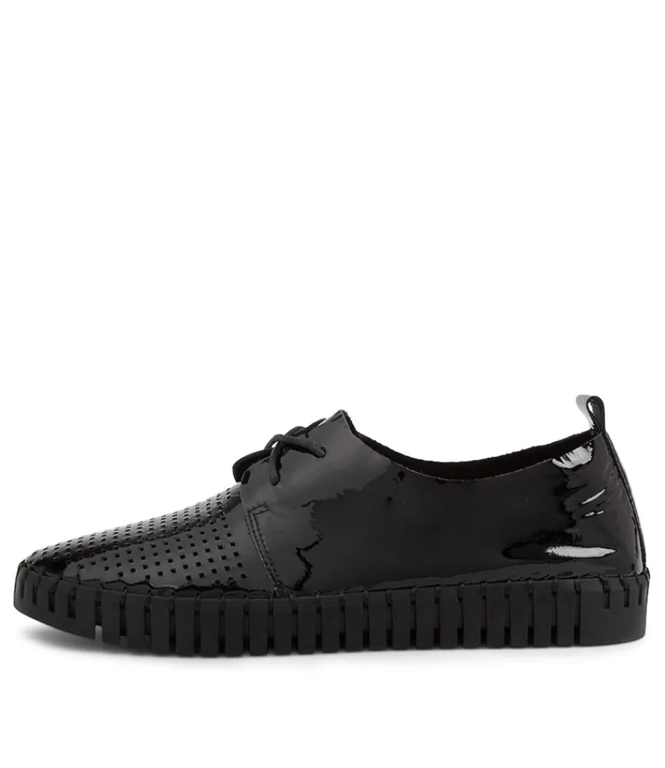 Women DJANGO & JULIETTE Sneakers<Huston Black Black Sole Patent Leather