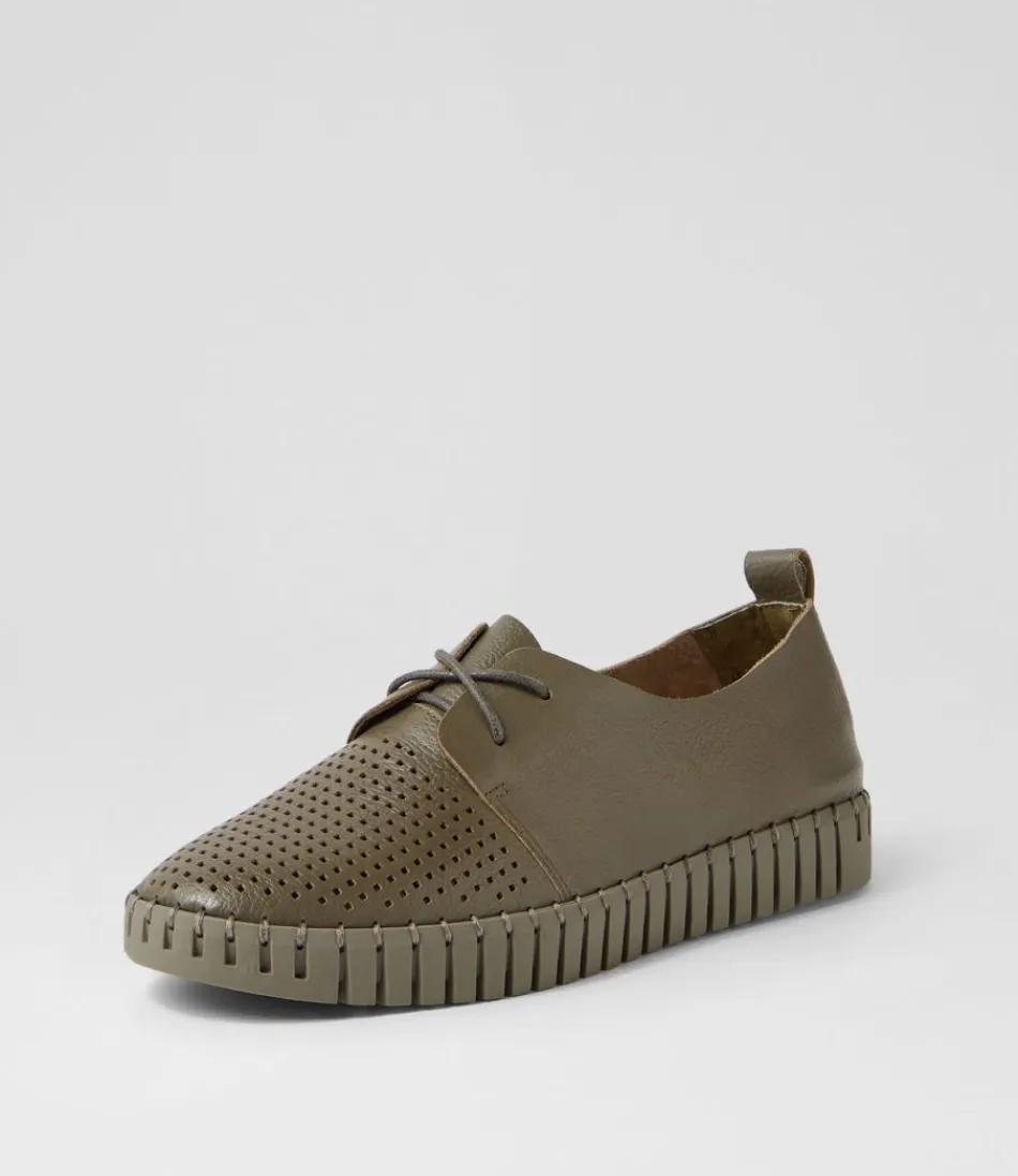 Women DJANGO & JULIETTE Sneakers<Huston Olive Leather Sneakers