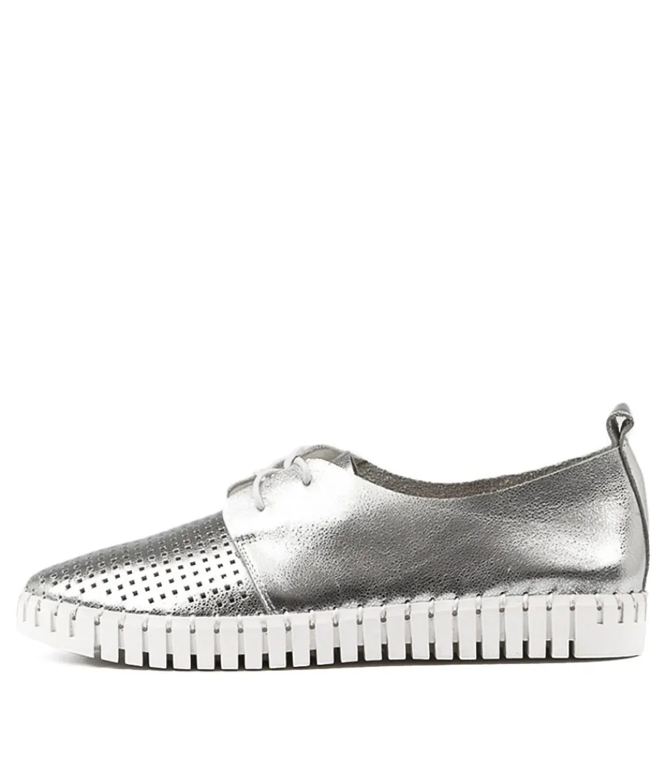 Women DJANGO & JULIETTE Sneakers<Huston Silver Leather