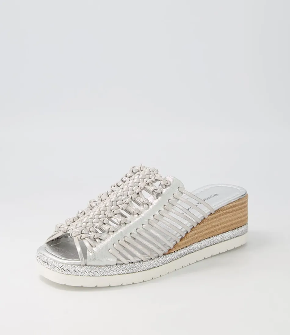 Women DJANGO & JULIETTE Espadrilles<Ianto Silver Scratch Leather Espadrilles