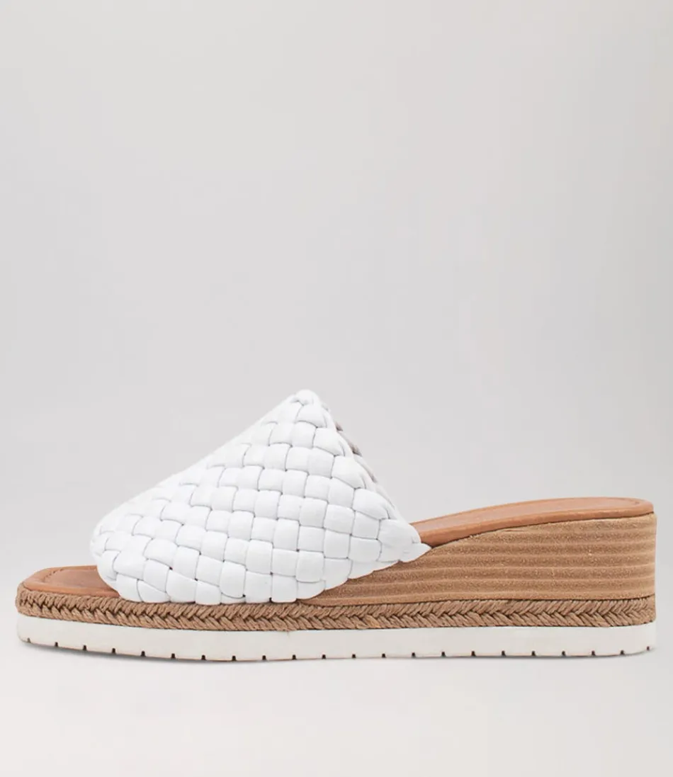 Women DJANGO & JULIETTE Espadrilles<Idalis White Leather Espadrilles