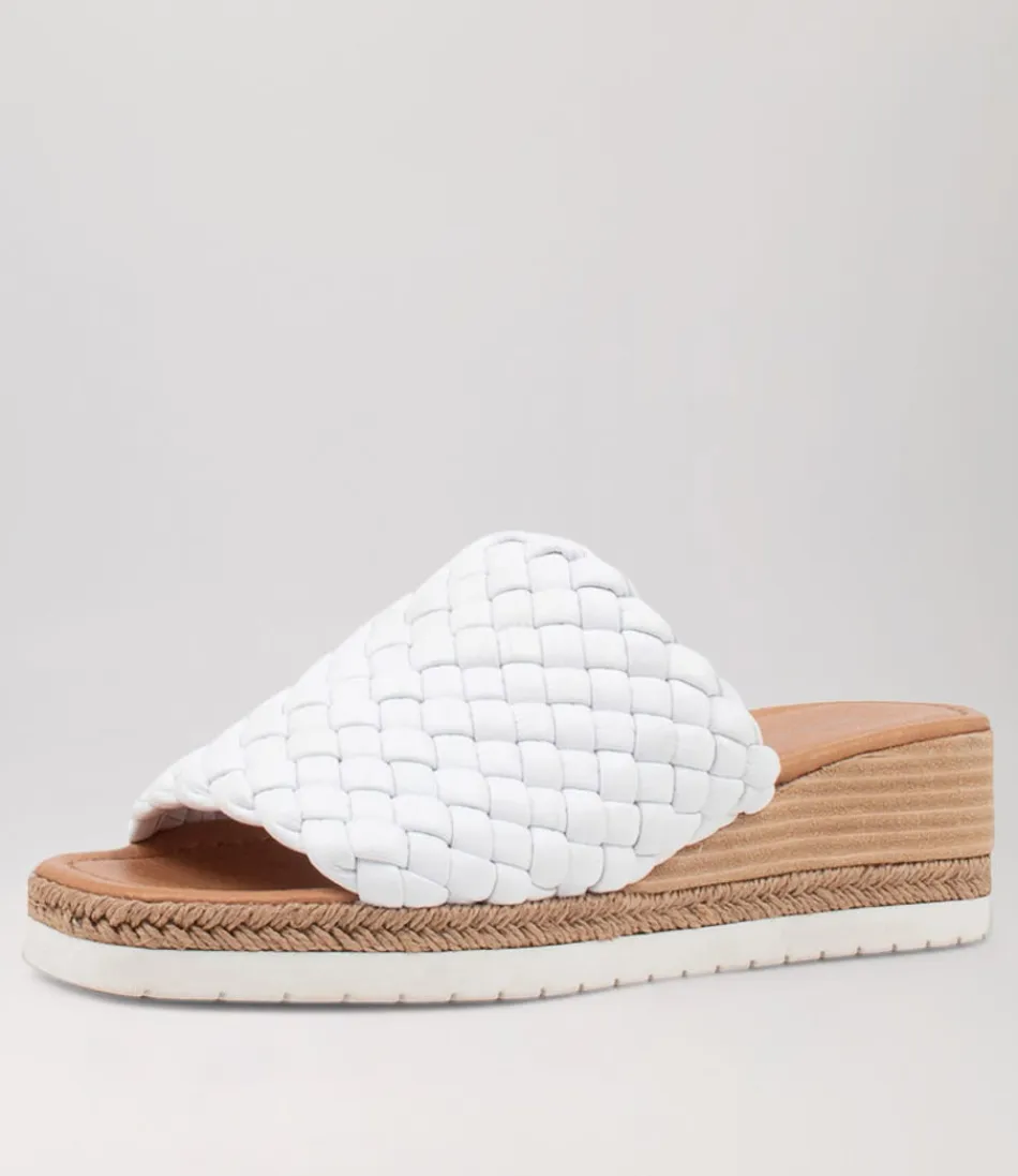 Women DJANGO & JULIETTE Espadrilles<Idalis White Leather Espadrilles