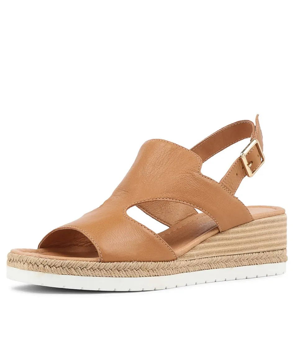 Women DJANGO & JULIETTE Espadrilles<Ilorin Dark Tan Leather Sandals