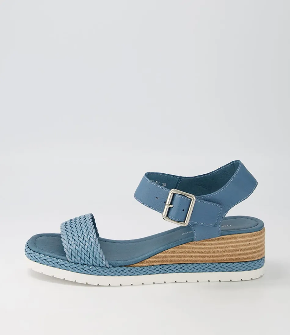 Women DJANGO & JULIETTE Espadrilles<Imari Denim Weave Leather Espadrilles