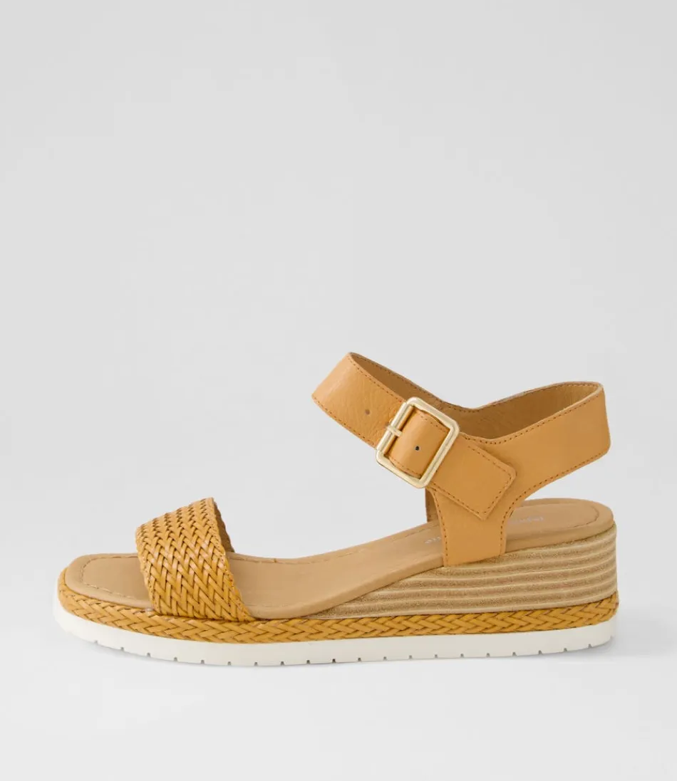 Women DJANGO & JULIETTE Wedges<Imari Mandarin Weave Leather Sandals