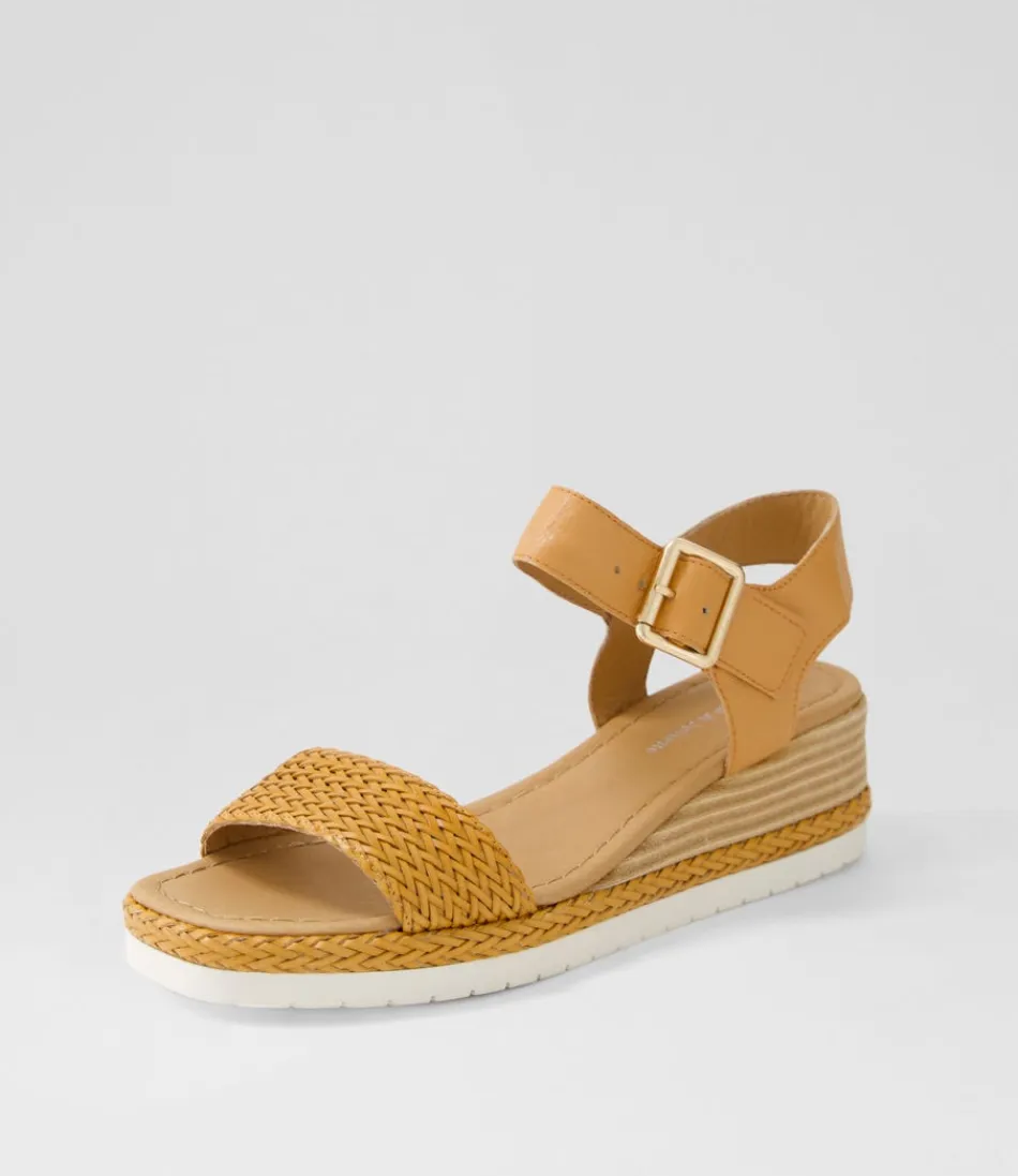 Women DJANGO & JULIETTE Wedges<Imari Mandarin Weave Leather Sandals