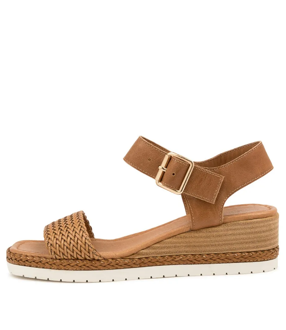 Women DJANGO & JULIETTE Espadrilles<Imari Tan Weave-Leather