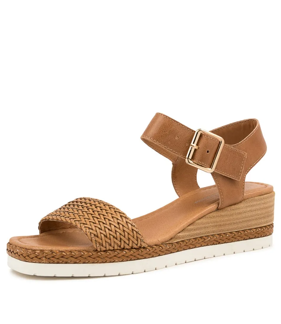 Women DJANGO & JULIETTE Espadrilles<Imari Tan Weave-Leather