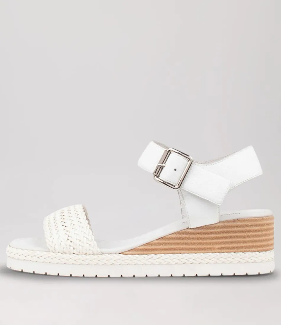 Women DJANGO & JULIETTE Espadrilles<Imari White Weave Leather Espadrilles