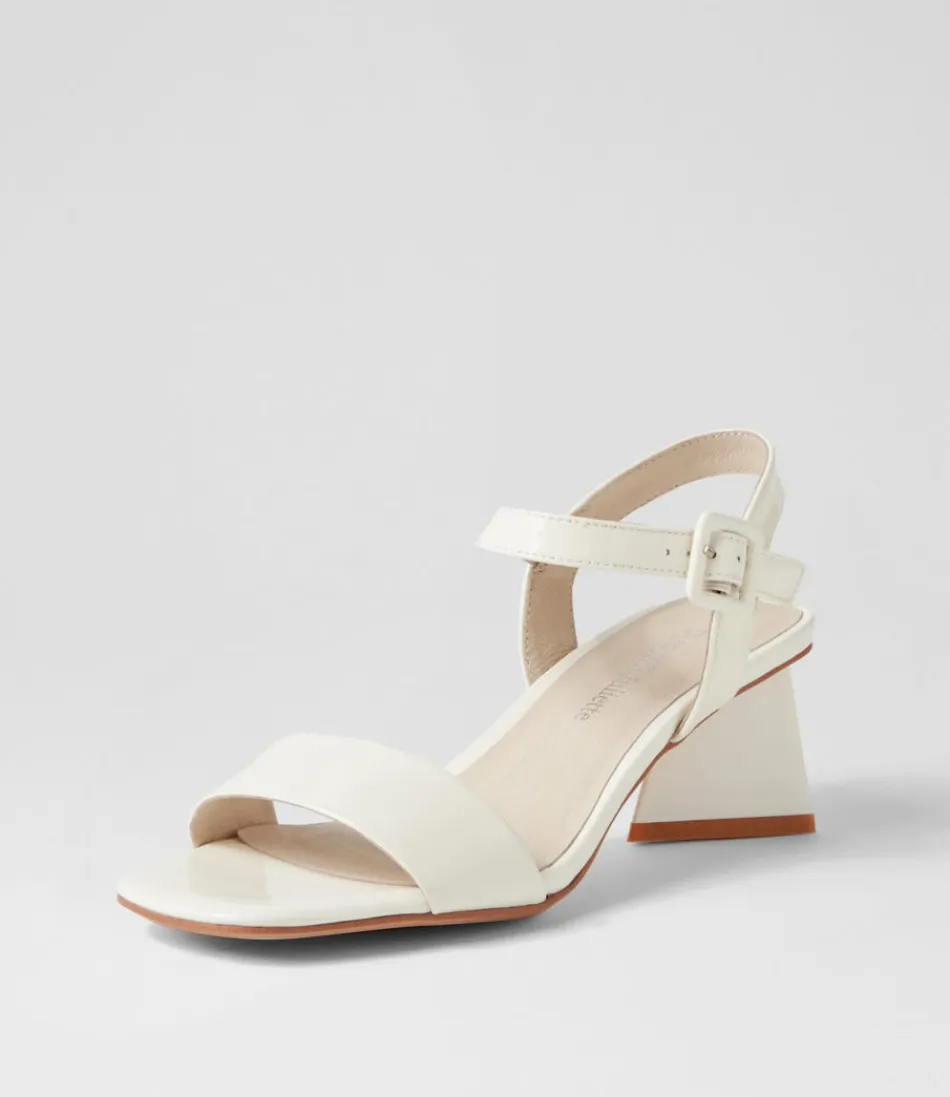 Women DJANGO & JULIETTE Heels<Incha Ivory Patent Leather Sandals