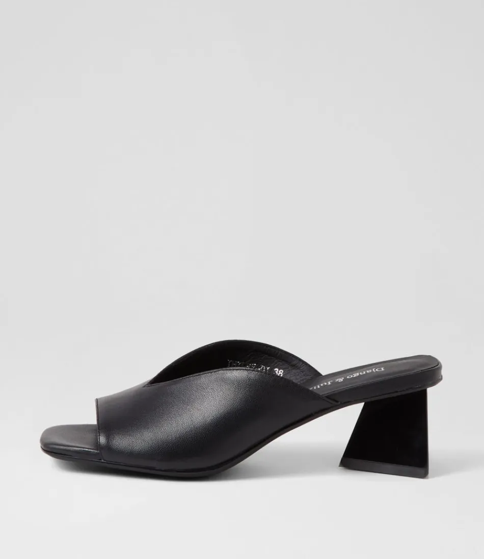 Women DJANGO & JULIETTE Heels<Inkley Black Leather Sandals