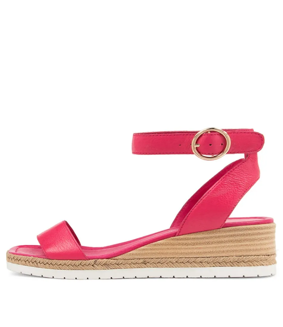 Women DJANGO & JULIETTE Espadrilles<Irish Bright Pink Leather Sandals