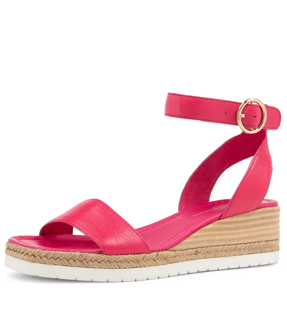 Women DJANGO & JULIETTE Espadrilles<Irish Bright Pink Leather Sandals