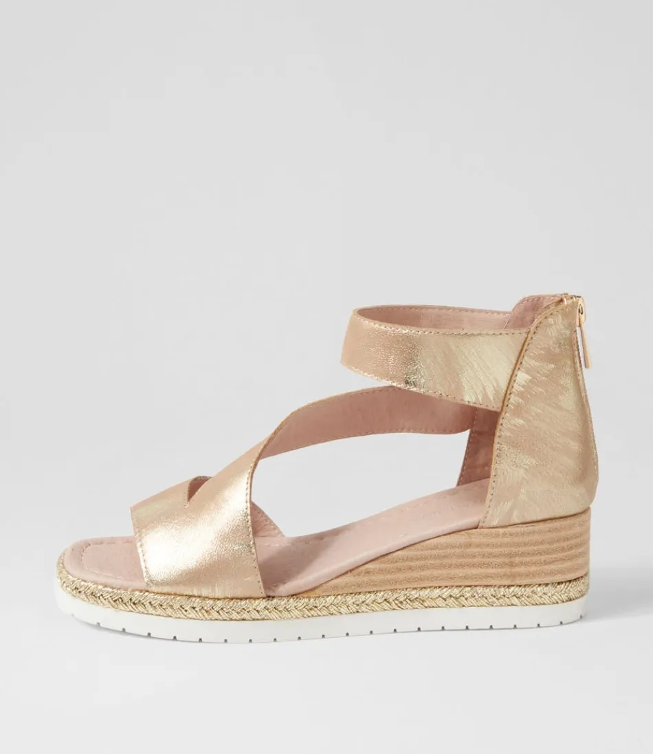 Women DJANGO & JULIETTE Espadrilles<Ismet Old Gold Scratch Leather Espadrilles