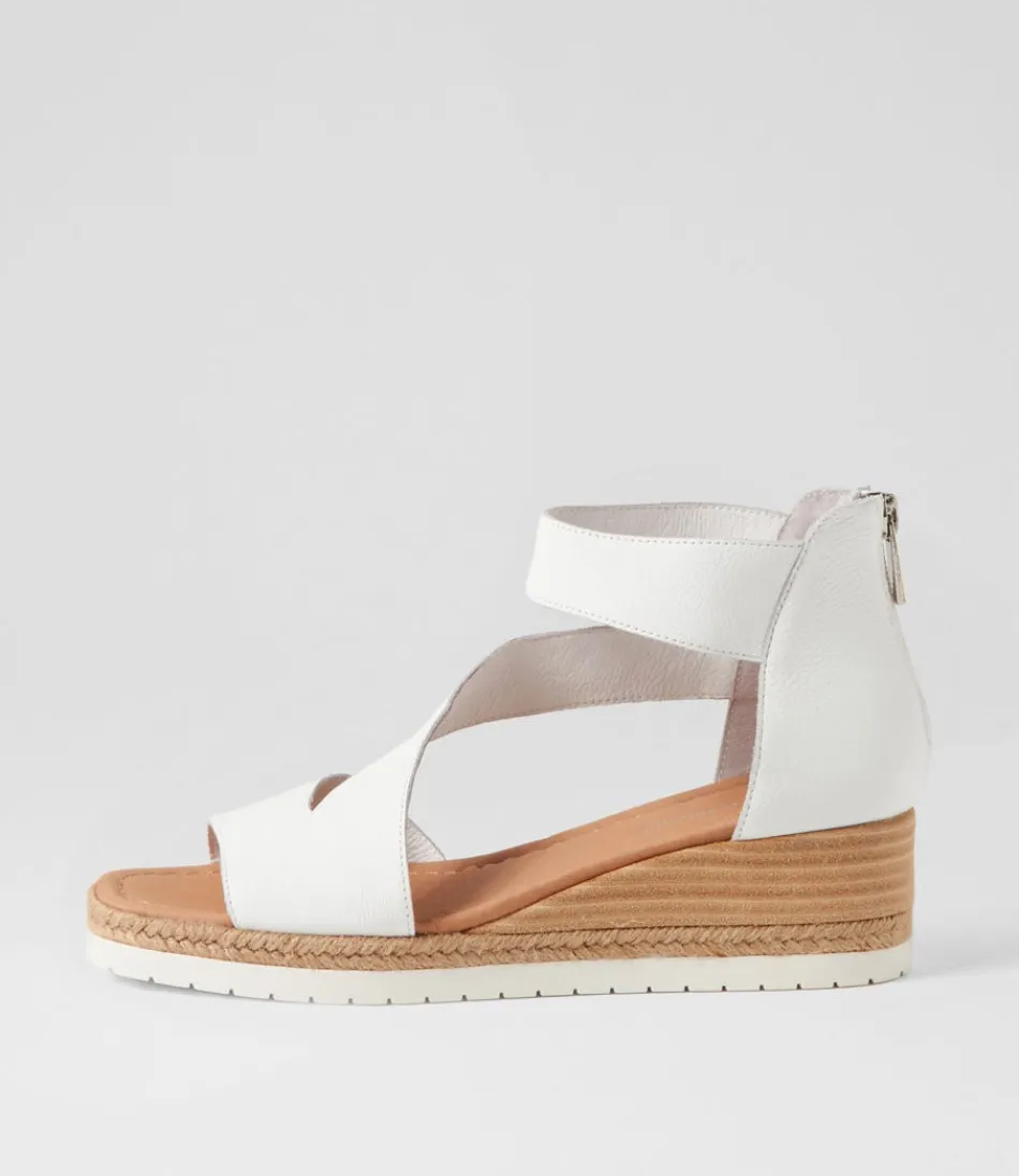 Women DJANGO & JULIETTE Espadrilles<Ismet White Leather Espadrilles