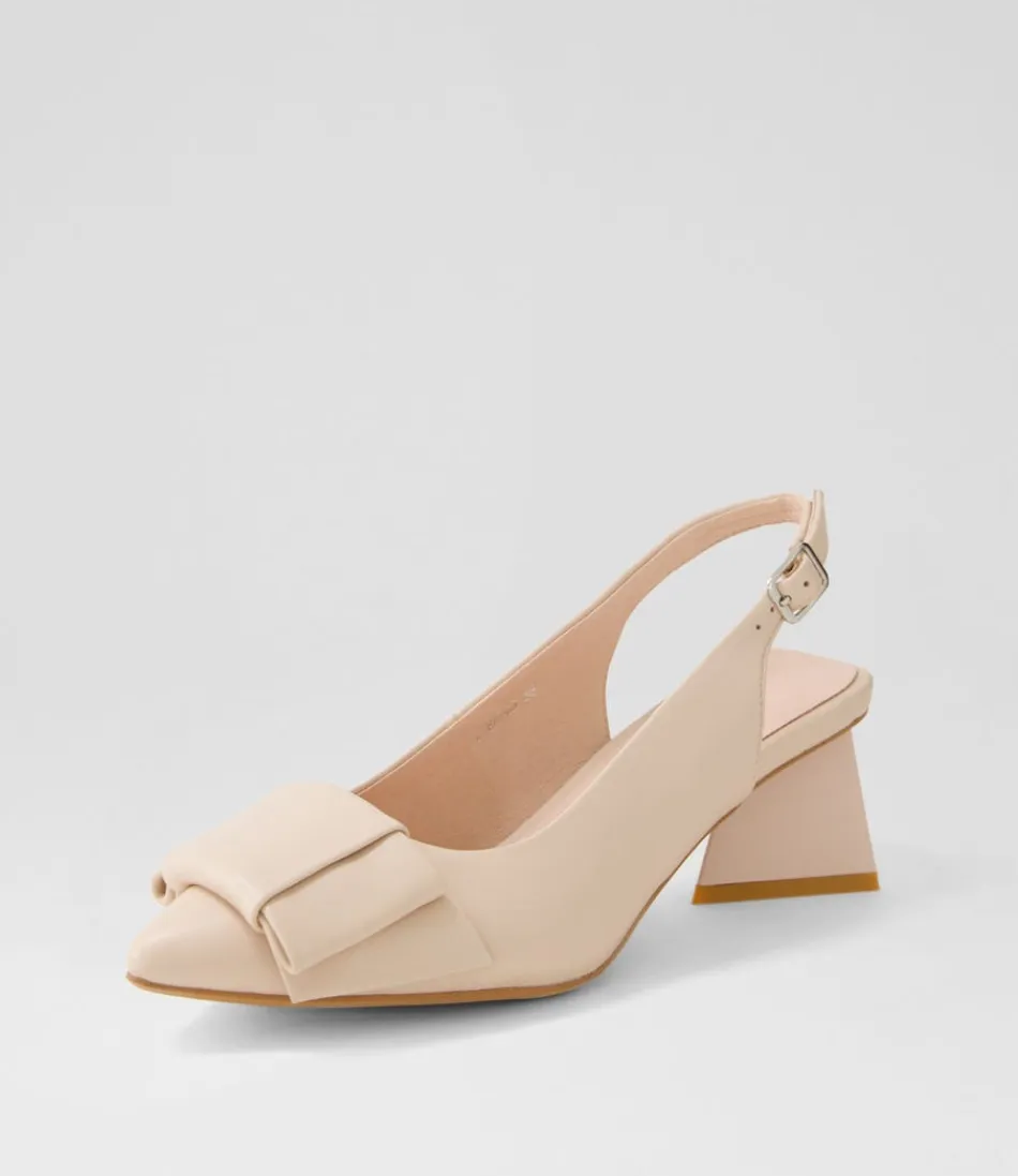 Women DJANGO & JULIETTE Heels<Itzel Nude Leather Heels